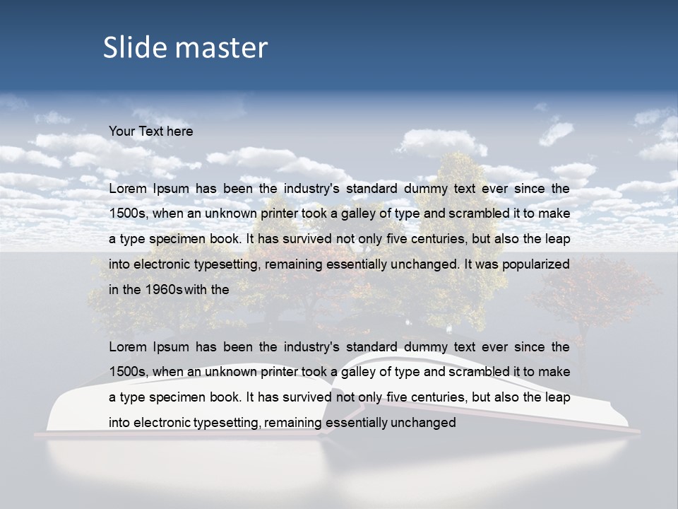 Environment Plant Text PowerPoint Template