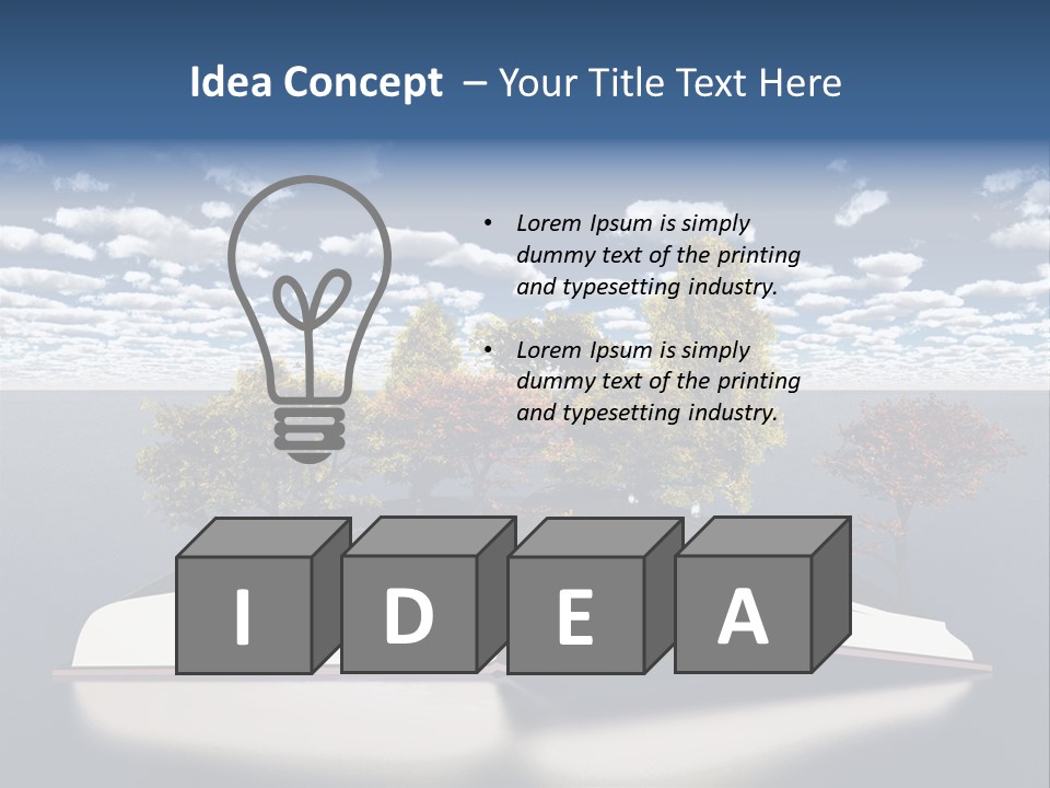 Environment Plant Text PowerPoint Template