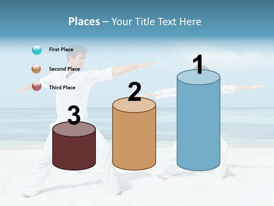 Male Relaxation Sky PowerPoint Template