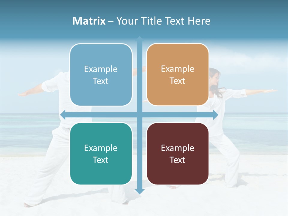 Male Relaxation Sky PowerPoint Template