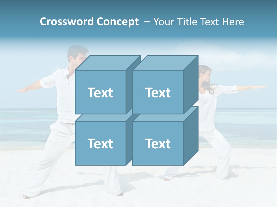 Male Relaxation Sky PowerPoint Template