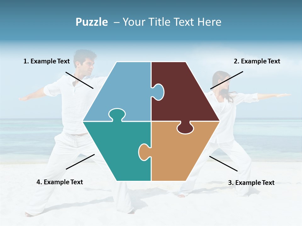 Male Relaxation Sky PowerPoint Template