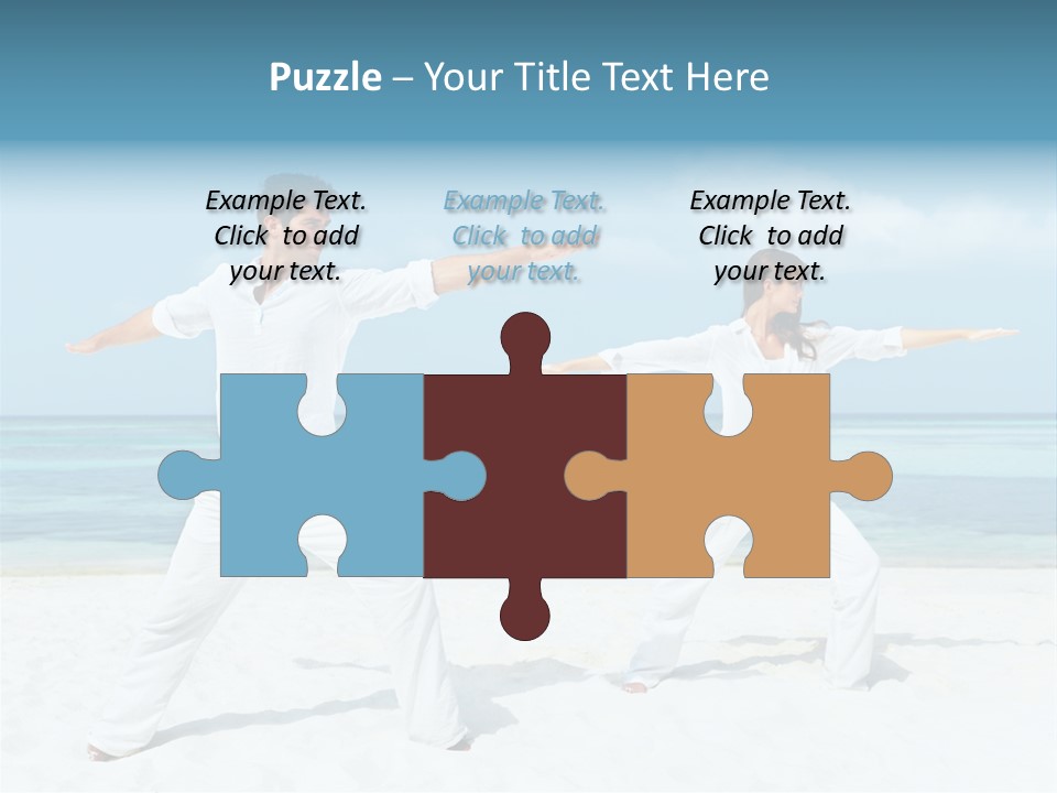 Male Relaxation Sky PowerPoint Template