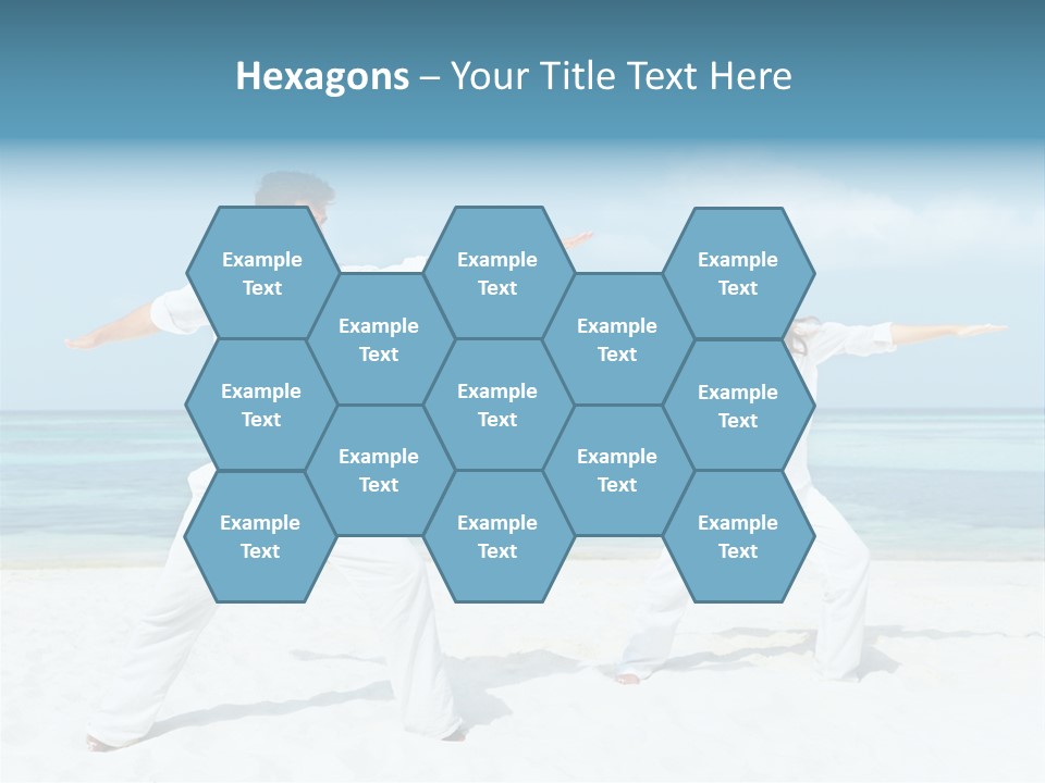 Male Relaxation Sky PowerPoint Template