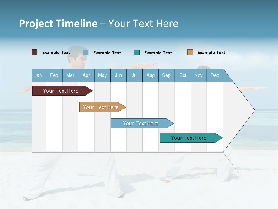 Male Relaxation Sky PowerPoint Template