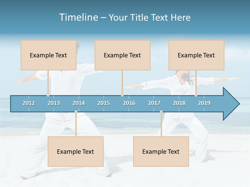 Male Relaxation Sky PowerPoint Template