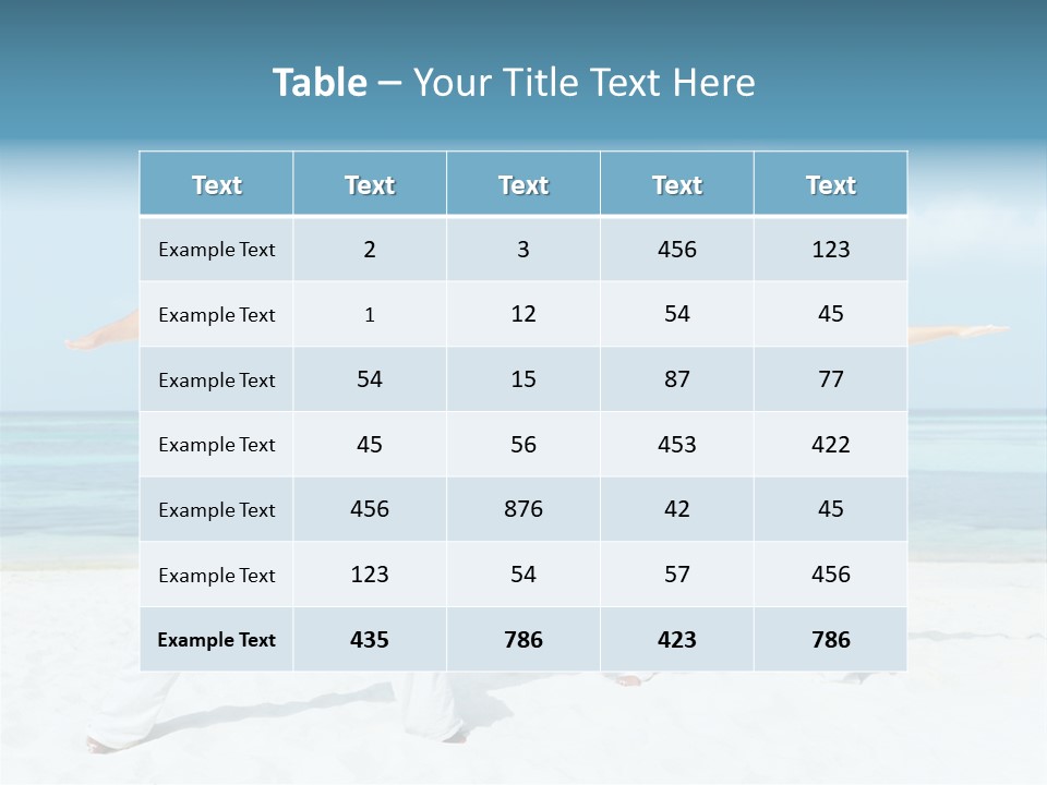 Male Relaxation Sky PowerPoint Template