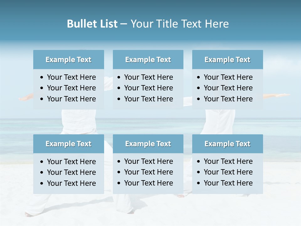 Male Relaxation Sky PowerPoint Template