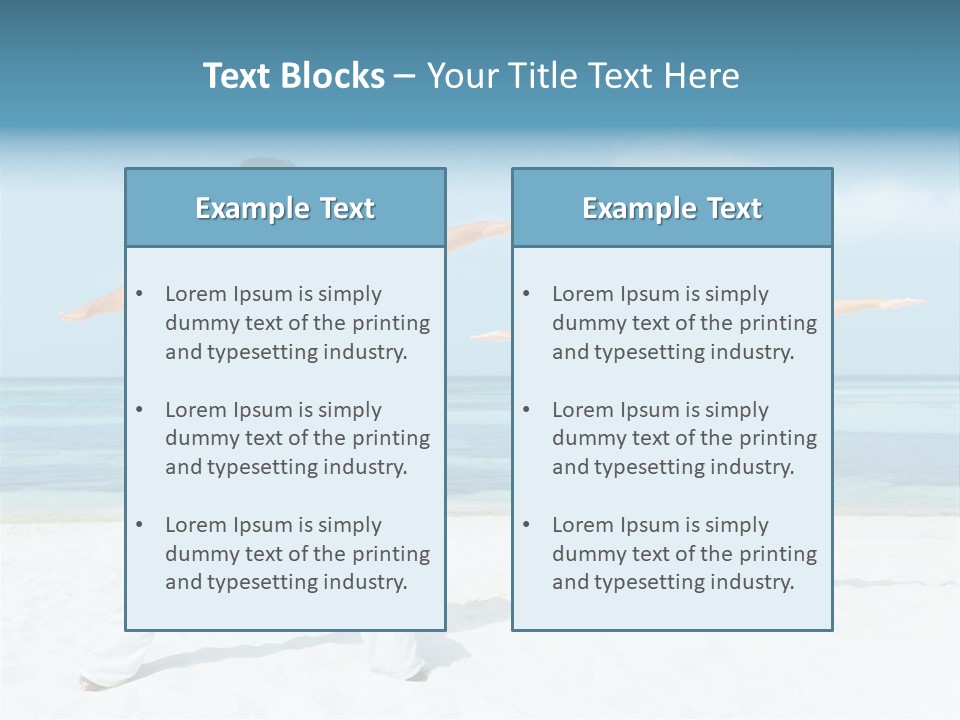 Male Relaxation Sky PowerPoint Template