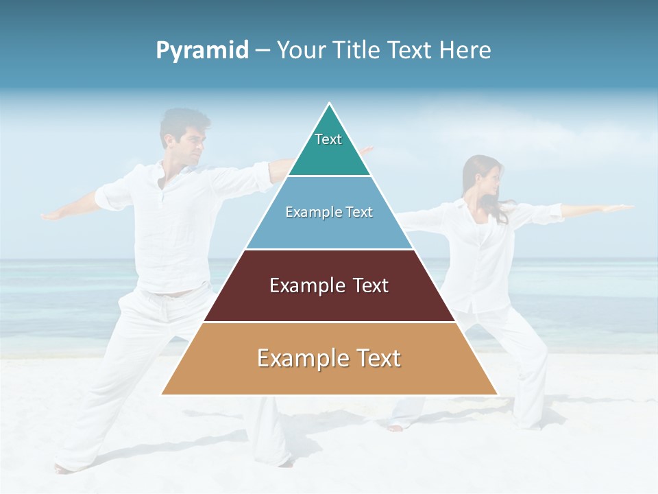 Male Relaxation Sky PowerPoint Template