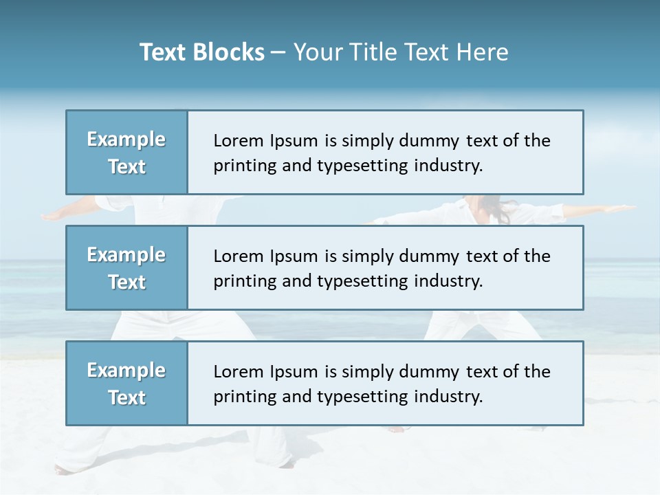 Male Relaxation Sky PowerPoint Template
