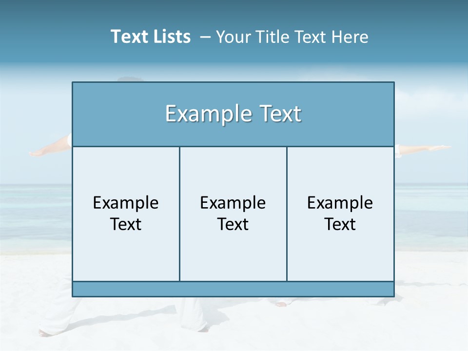 Male Relaxation Sky PowerPoint Template