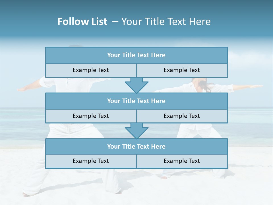 Male Relaxation Sky PowerPoint Template