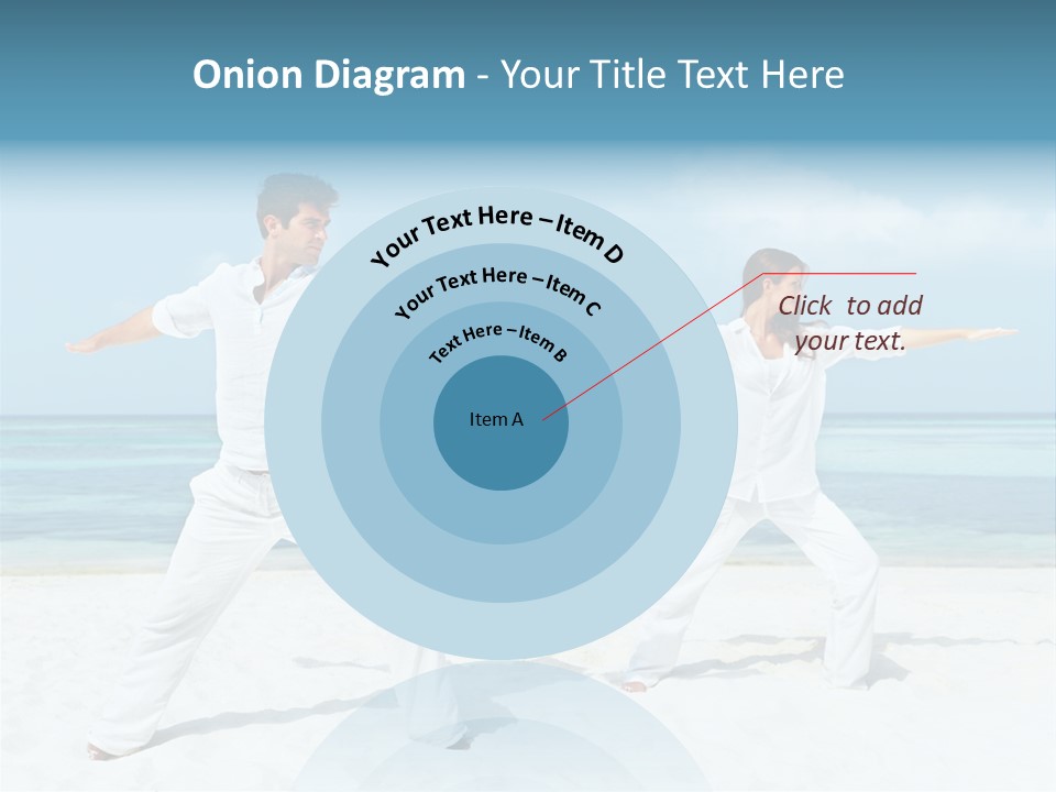 Male Relaxation Sky PowerPoint Template