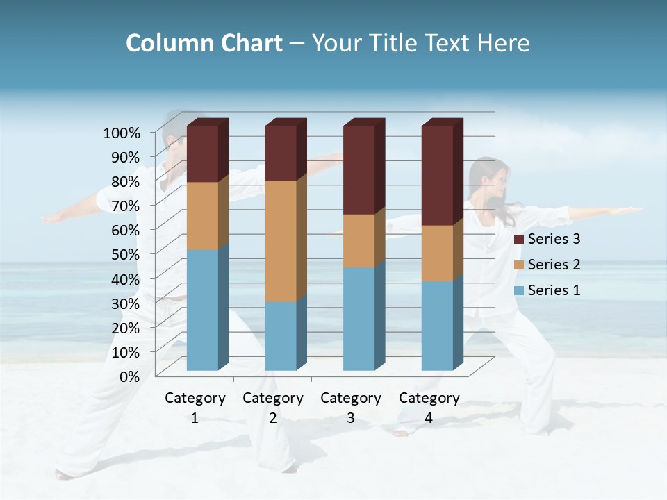 Male Relaxation Sky PowerPoint Template