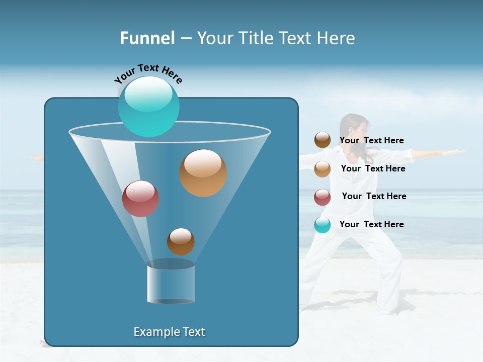Male Relaxation Sky PowerPoint Template