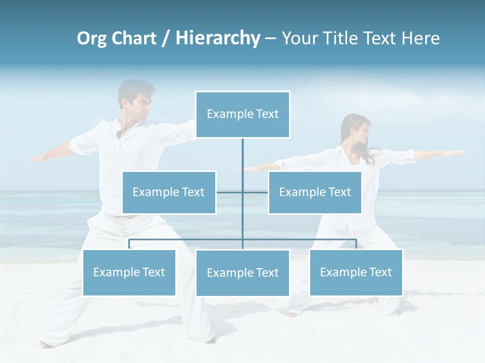 Male Relaxation Sky PowerPoint Template