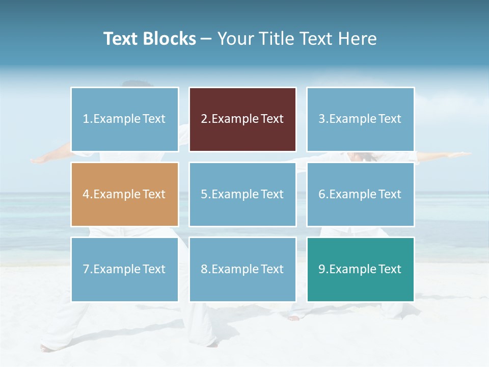 Male Relaxation Sky PowerPoint Template