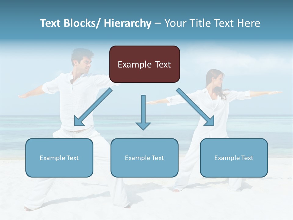 Male Relaxation Sky PowerPoint Template