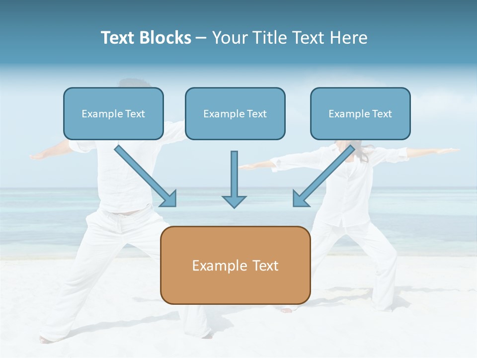 Male Relaxation Sky PowerPoint Template