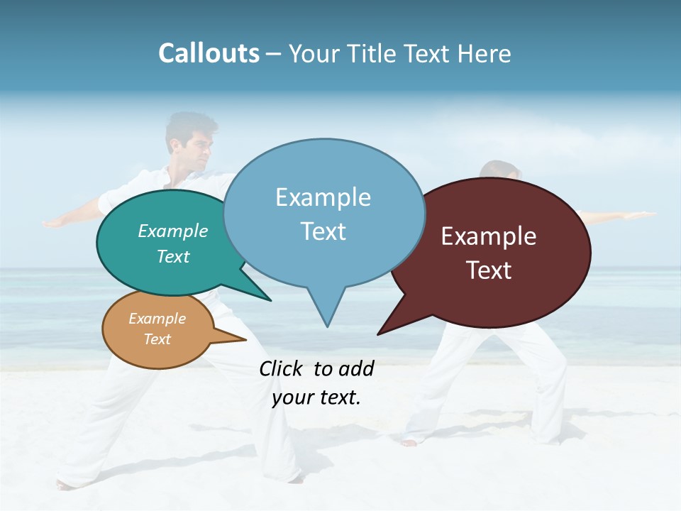 Male Relaxation Sky PowerPoint Template