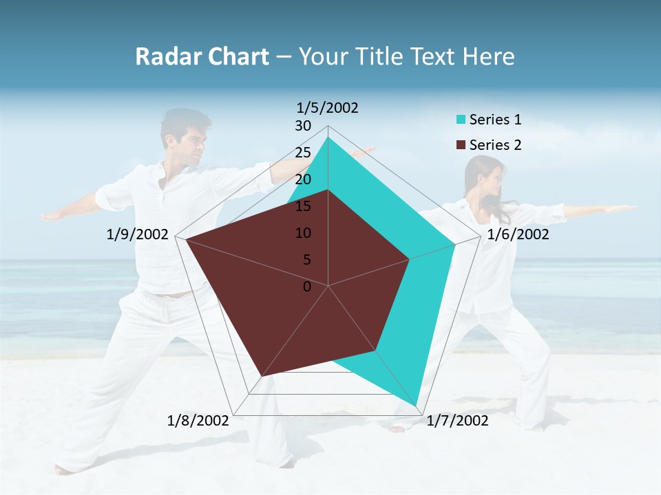 Male Relaxation Sky PowerPoint Template