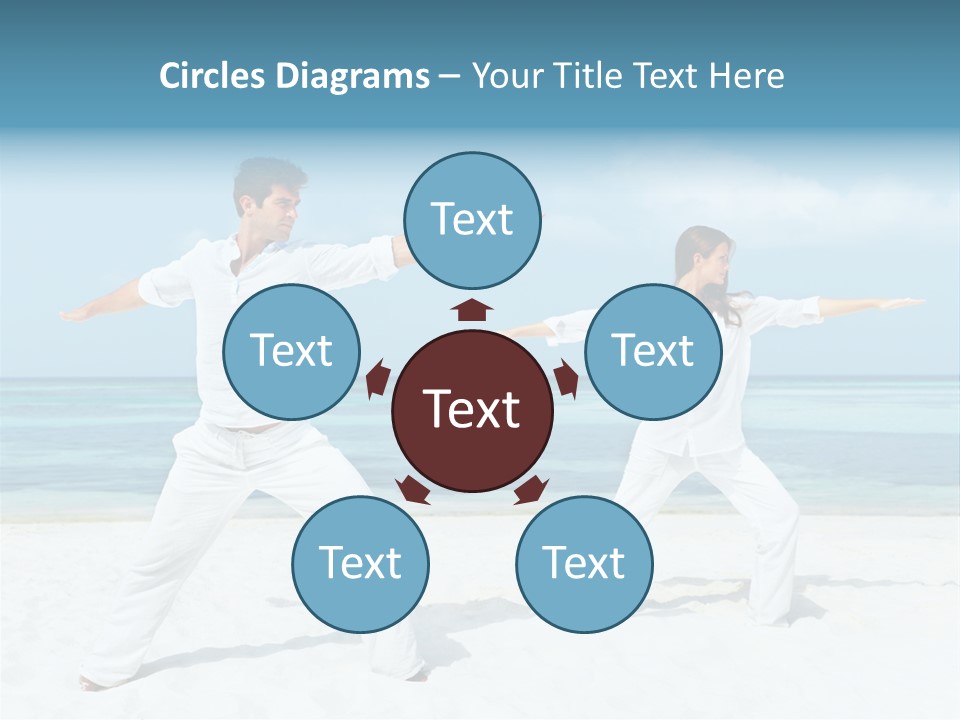 Male Relaxation Sky PowerPoint Template