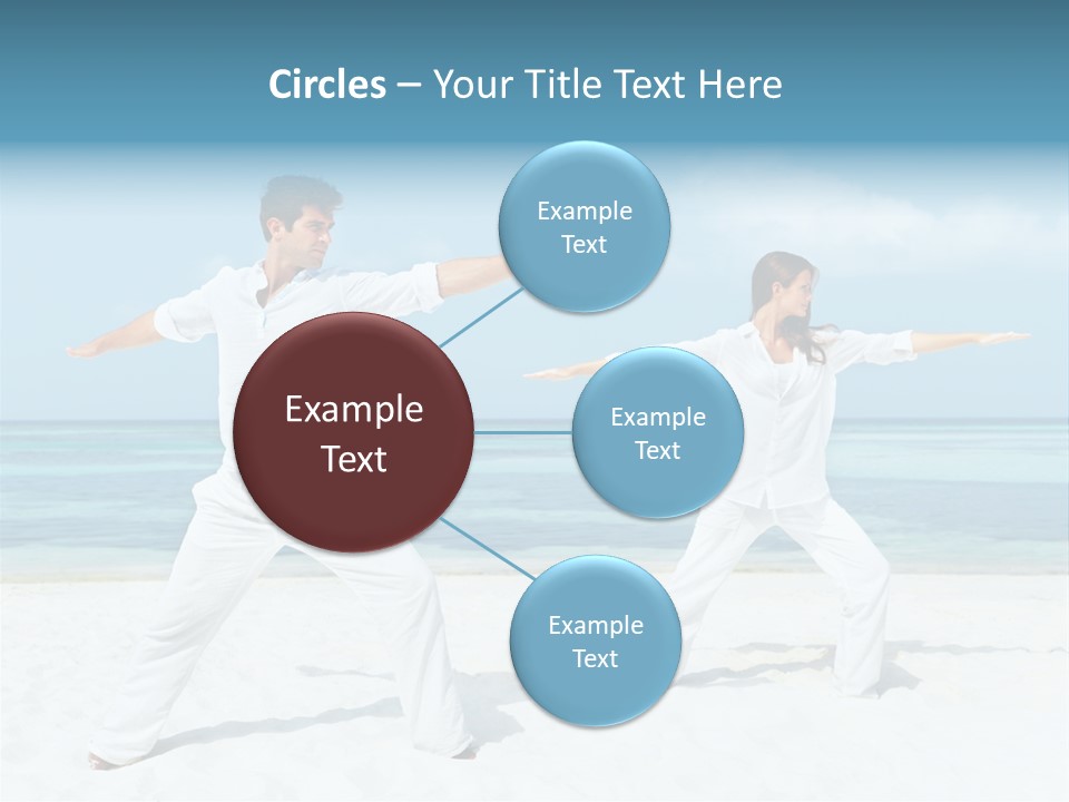 Male Relaxation Sky PowerPoint Template