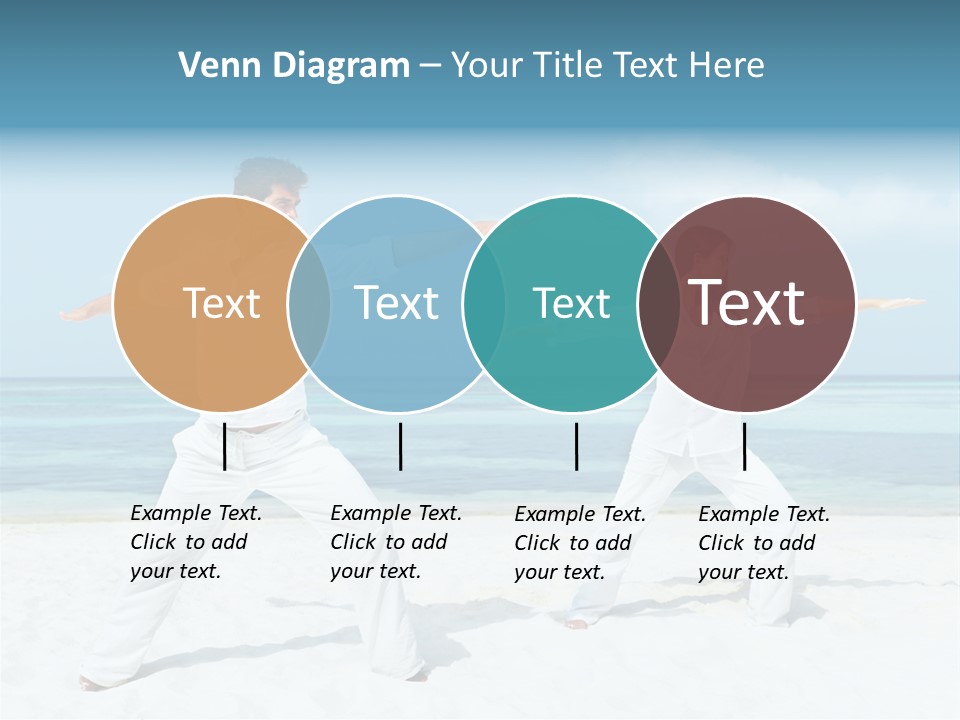 Male Relaxation Sky PowerPoint Template