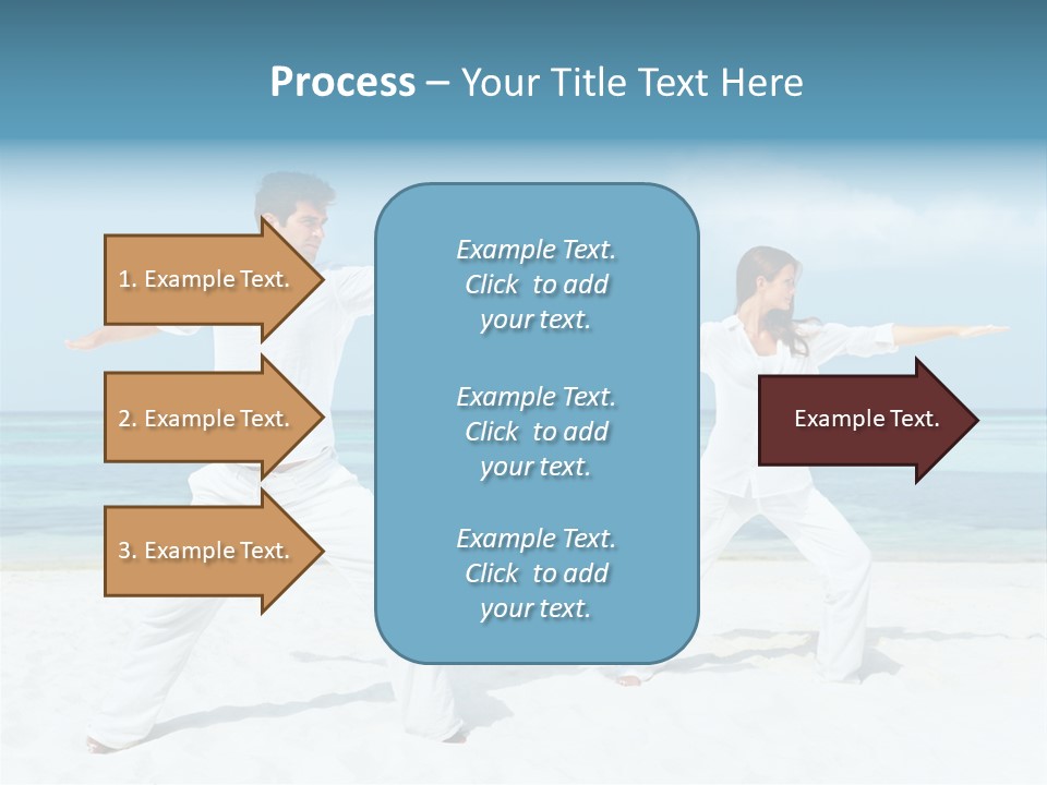 Male Relaxation Sky PowerPoint Template