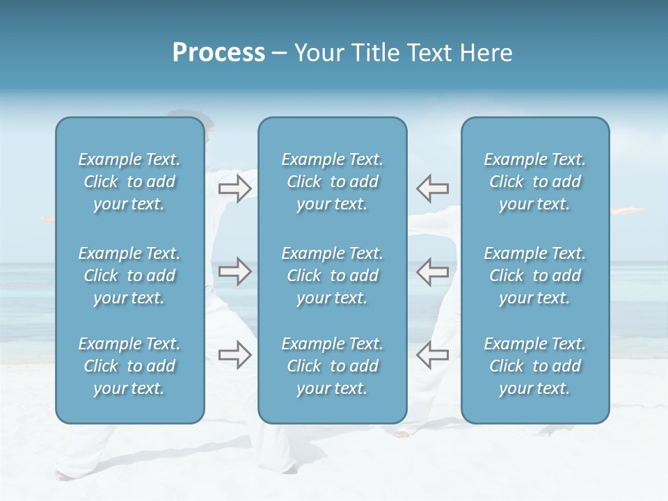 Male Relaxation Sky PowerPoint Template