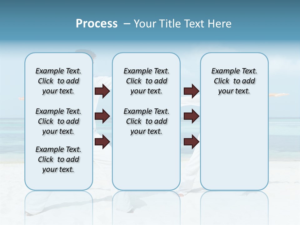 Male Relaxation Sky PowerPoint Template