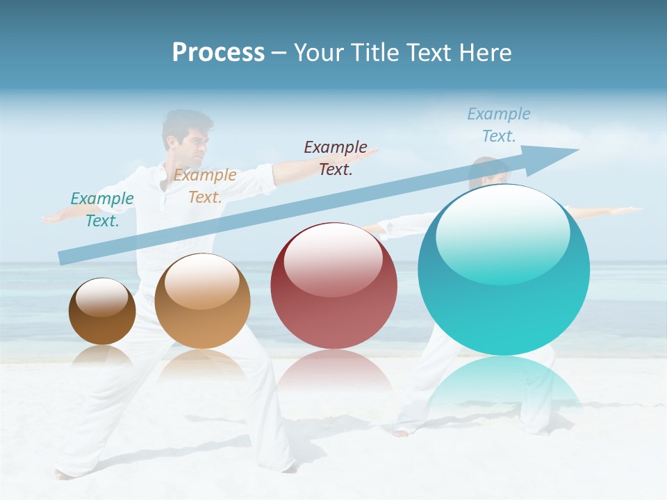 Male Relaxation Sky PowerPoint Template