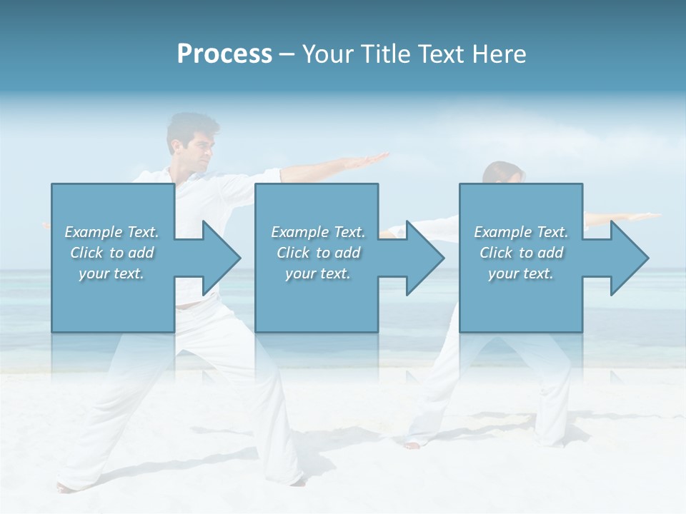 Male Relaxation Sky PowerPoint Template