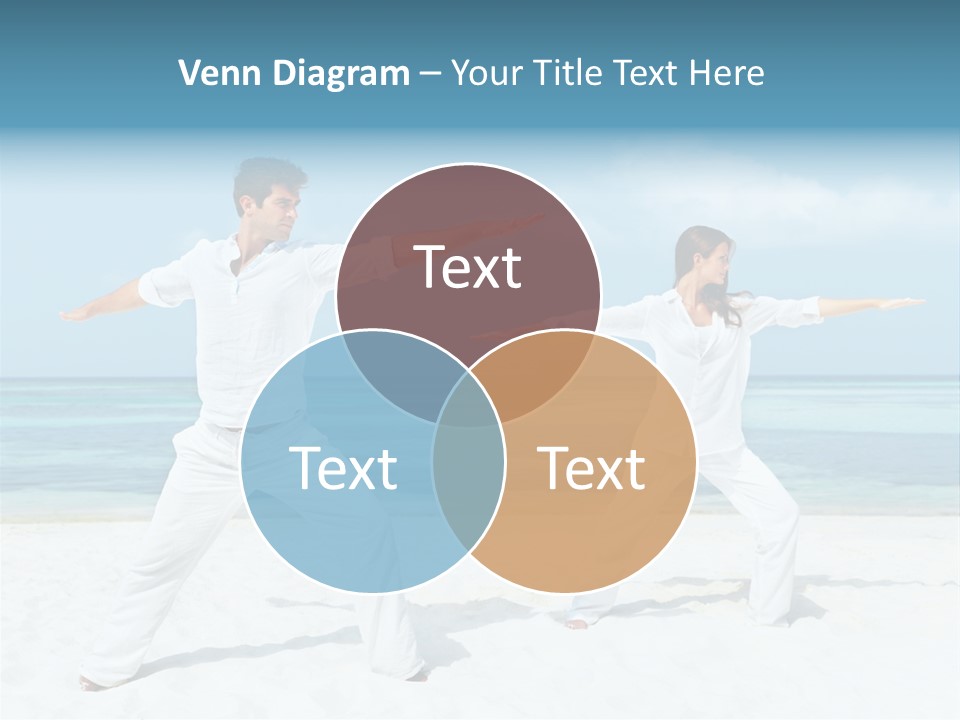 Male Relaxation Sky PowerPoint Template