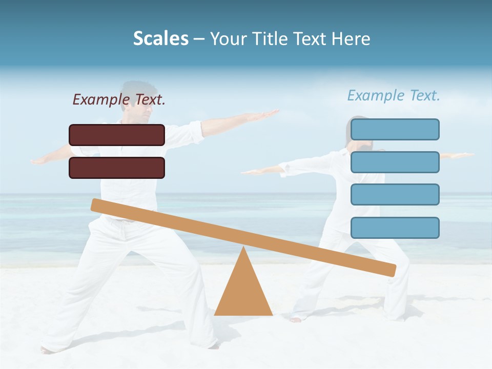 Male Relaxation Sky PowerPoint Template