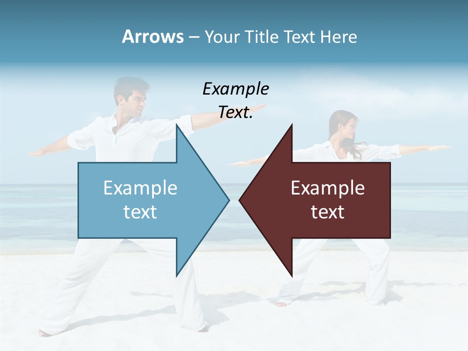 Male Relaxation Sky PowerPoint Template