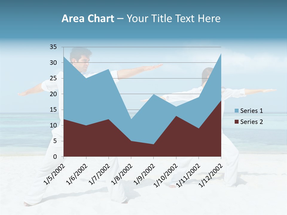 Male Relaxation Sky PowerPoint Template