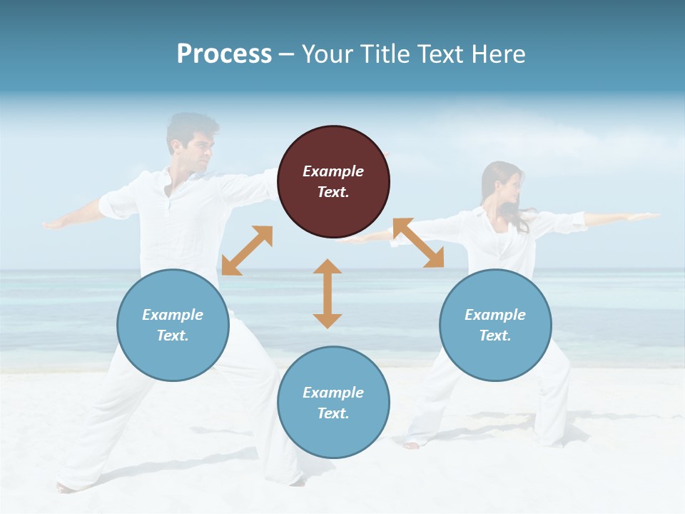Male Relaxation Sky PowerPoint Template