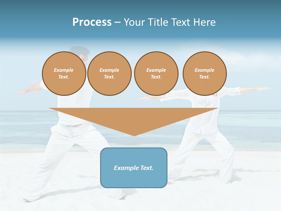 Male Relaxation Sky PowerPoint Template