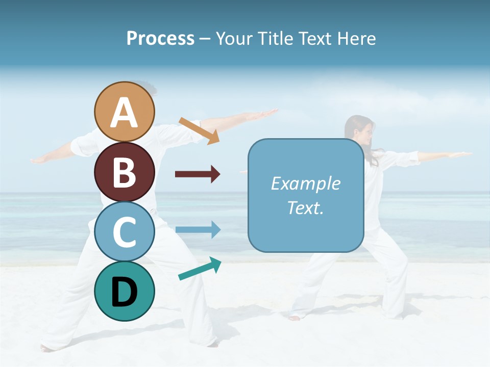 Male Relaxation Sky PowerPoint Template