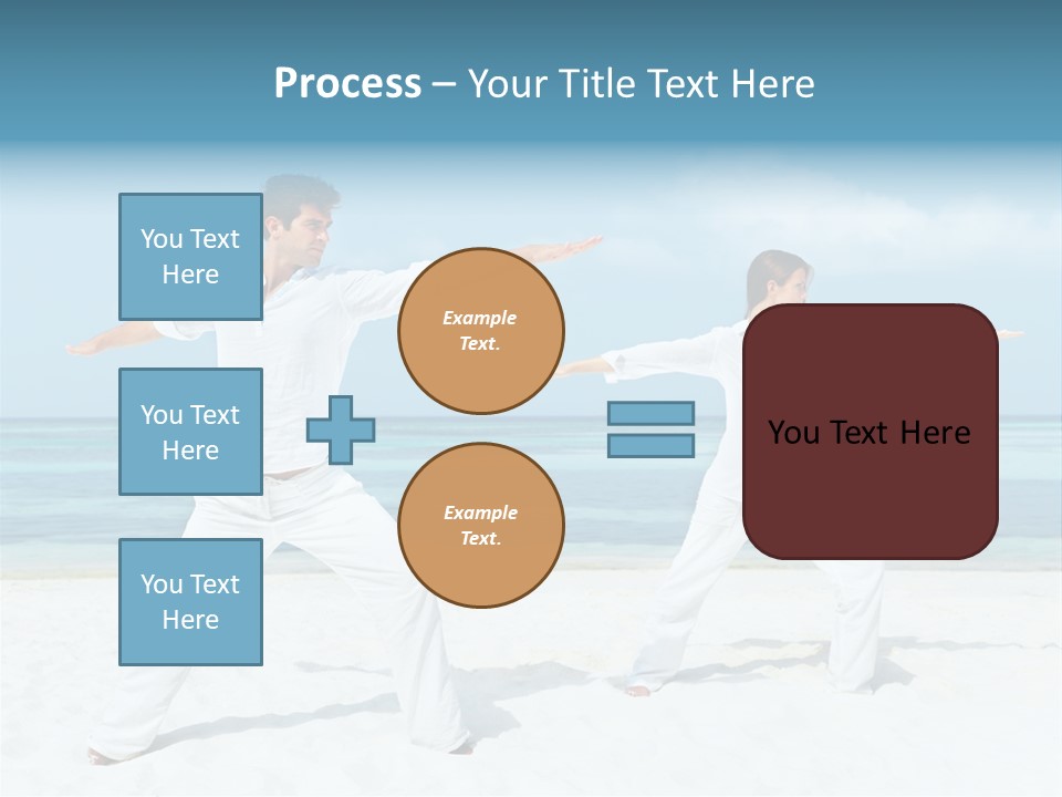 Male Relaxation Sky PowerPoint Template
