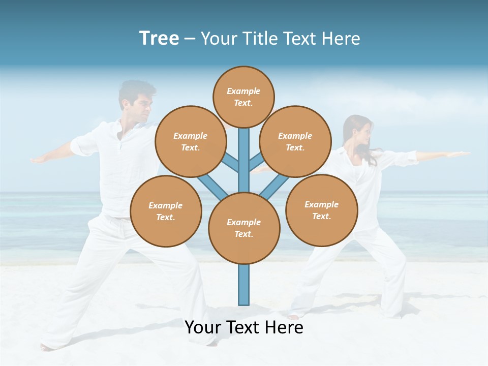 Male Relaxation Sky PowerPoint Template