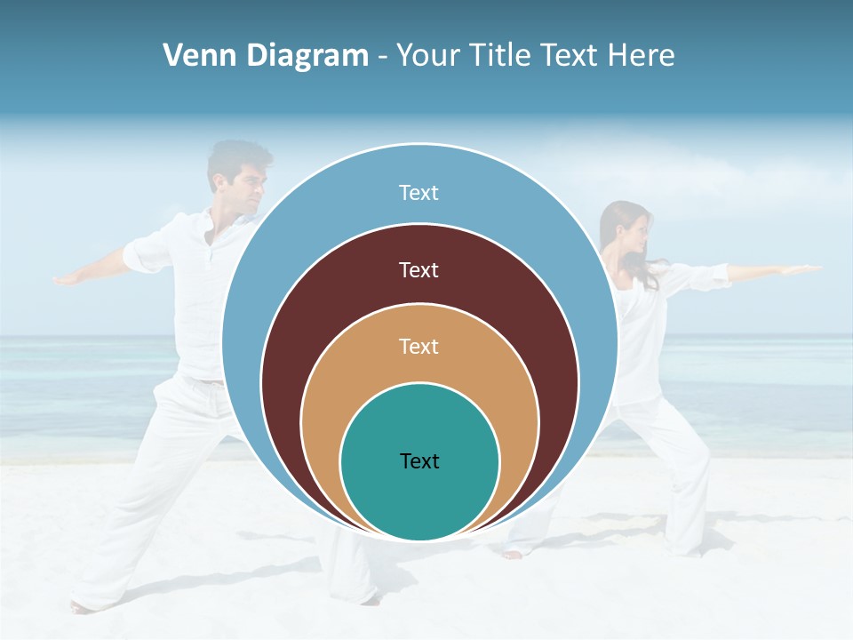 Male Relaxation Sky PowerPoint Template