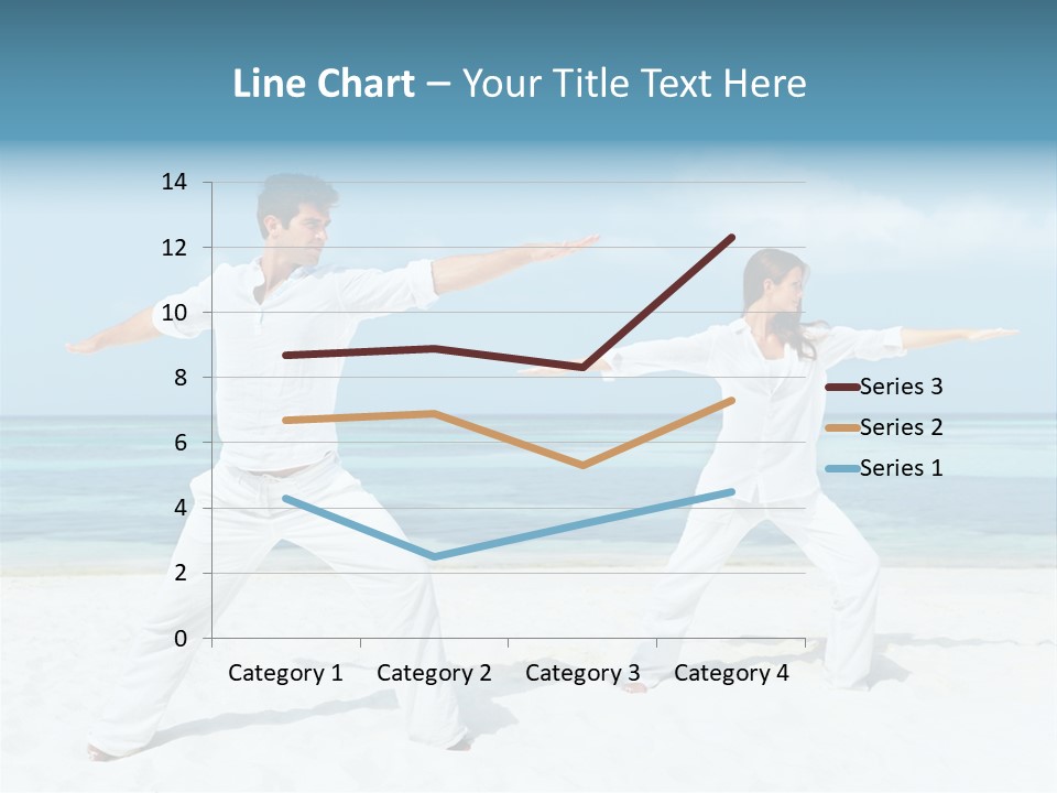 Male Relaxation Sky PowerPoint Template