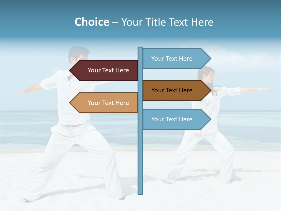 Male Relaxation Sky PowerPoint Template