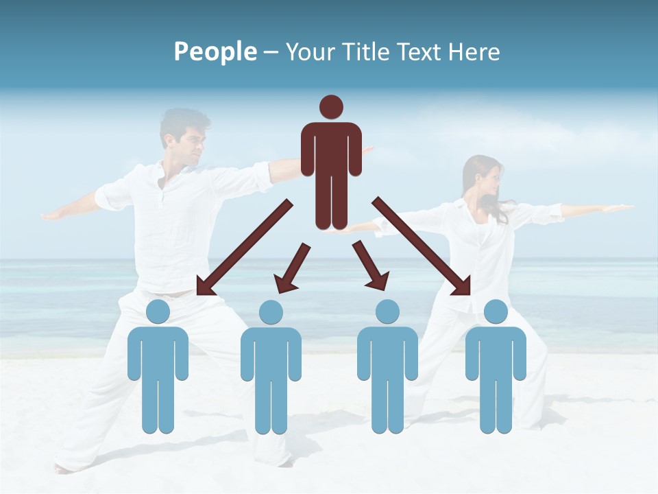 Male Relaxation Sky PowerPoint Template