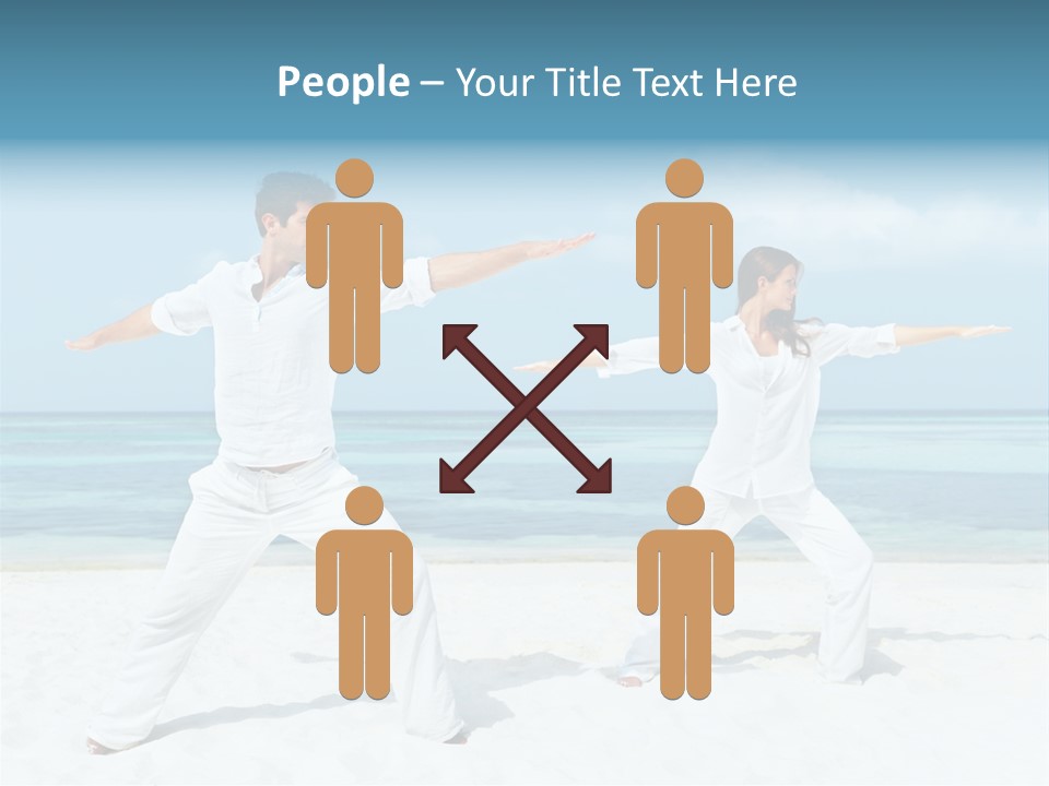 Male Relaxation Sky PowerPoint Template