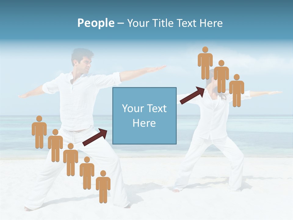 Male Relaxation Sky PowerPoint Template