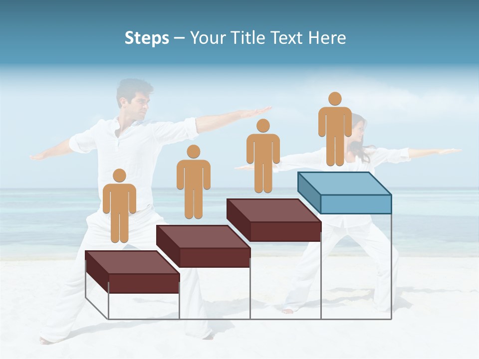 Male Relaxation Sky PowerPoint Template